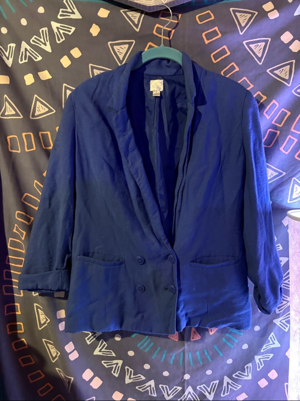 LC Lauren Conrad Royal  Blue Double-Breasted Women's Blazer